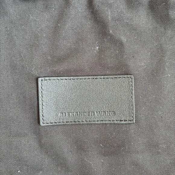 Alexander Wang Abby Cut Out Sandals, Black Leather Silver Hardware, Size 38/7.5 - Picture 11 of 13